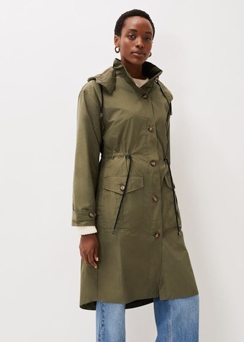 Phase Eight Chloe Longline Coats Khaki Australia | PR7620415